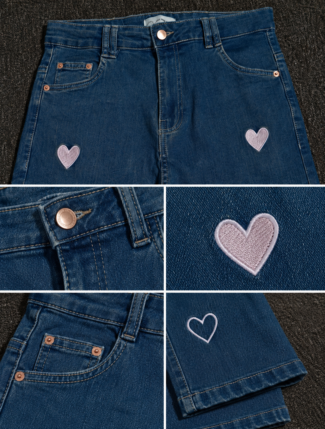 Cupid Cowgirl Denim Jeans Deep Blue