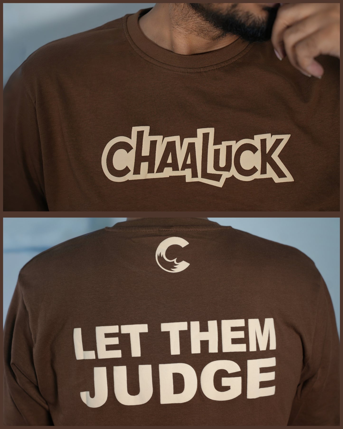 LET THEM JUDGE | Brown Color| Premium Regular Relaxed Fit T-Shirt | Unisex |