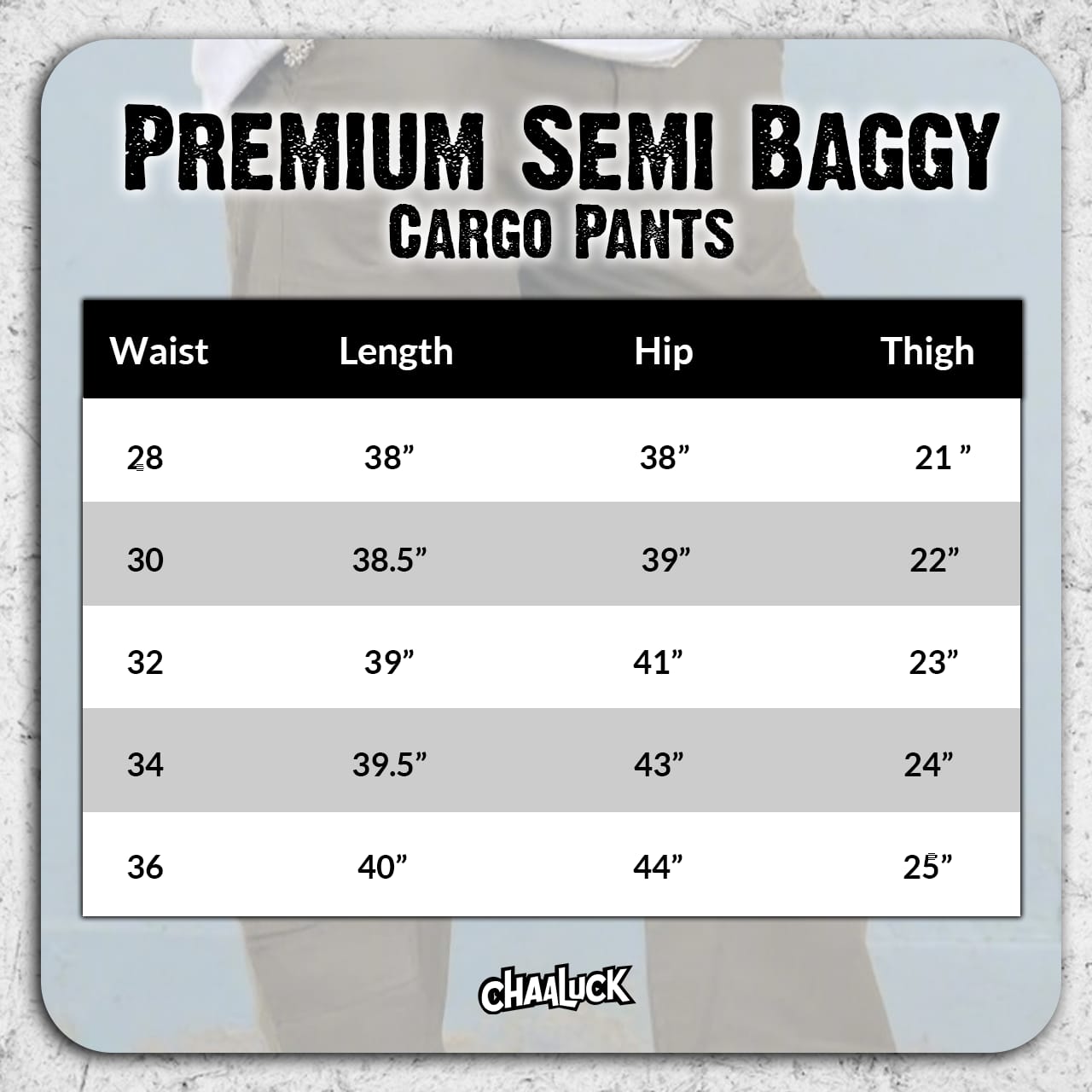 Premium Semi Baggy Cargo Pants | Brown |