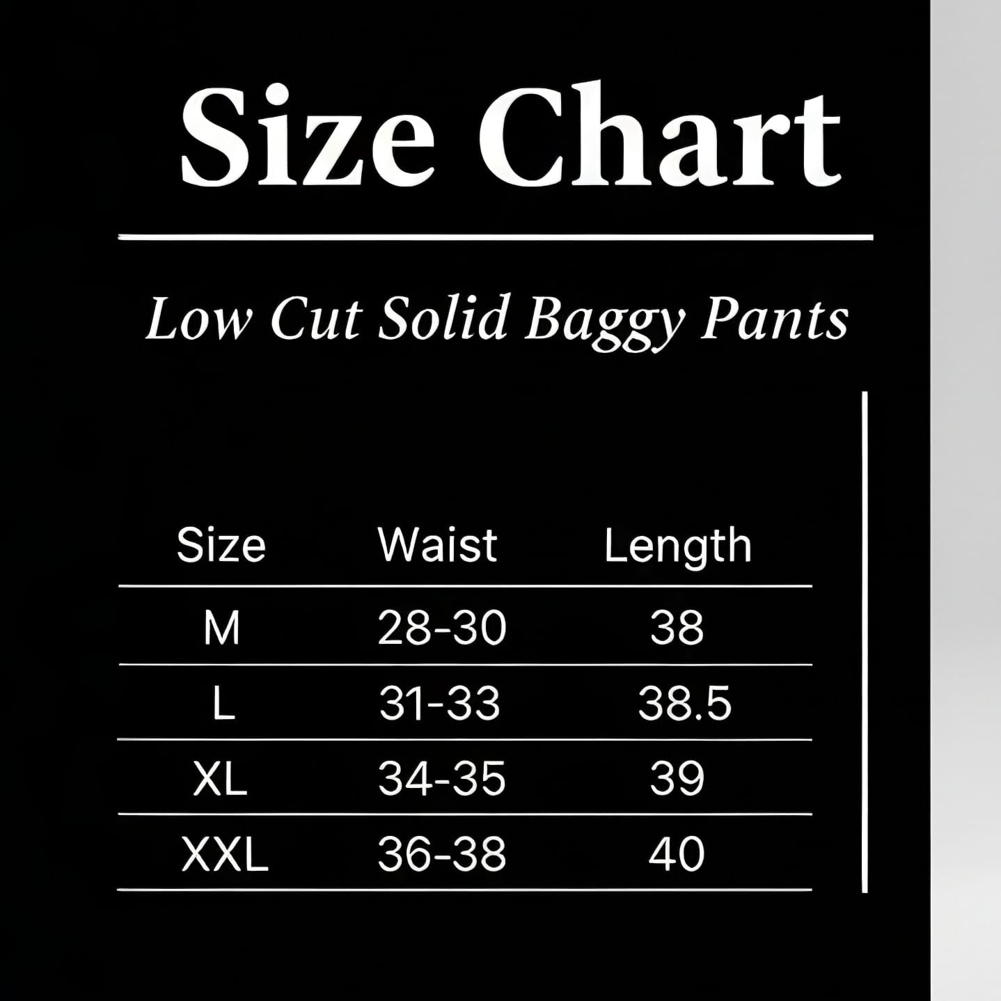 Low Cut Solid Baggy Pants| Beige Color