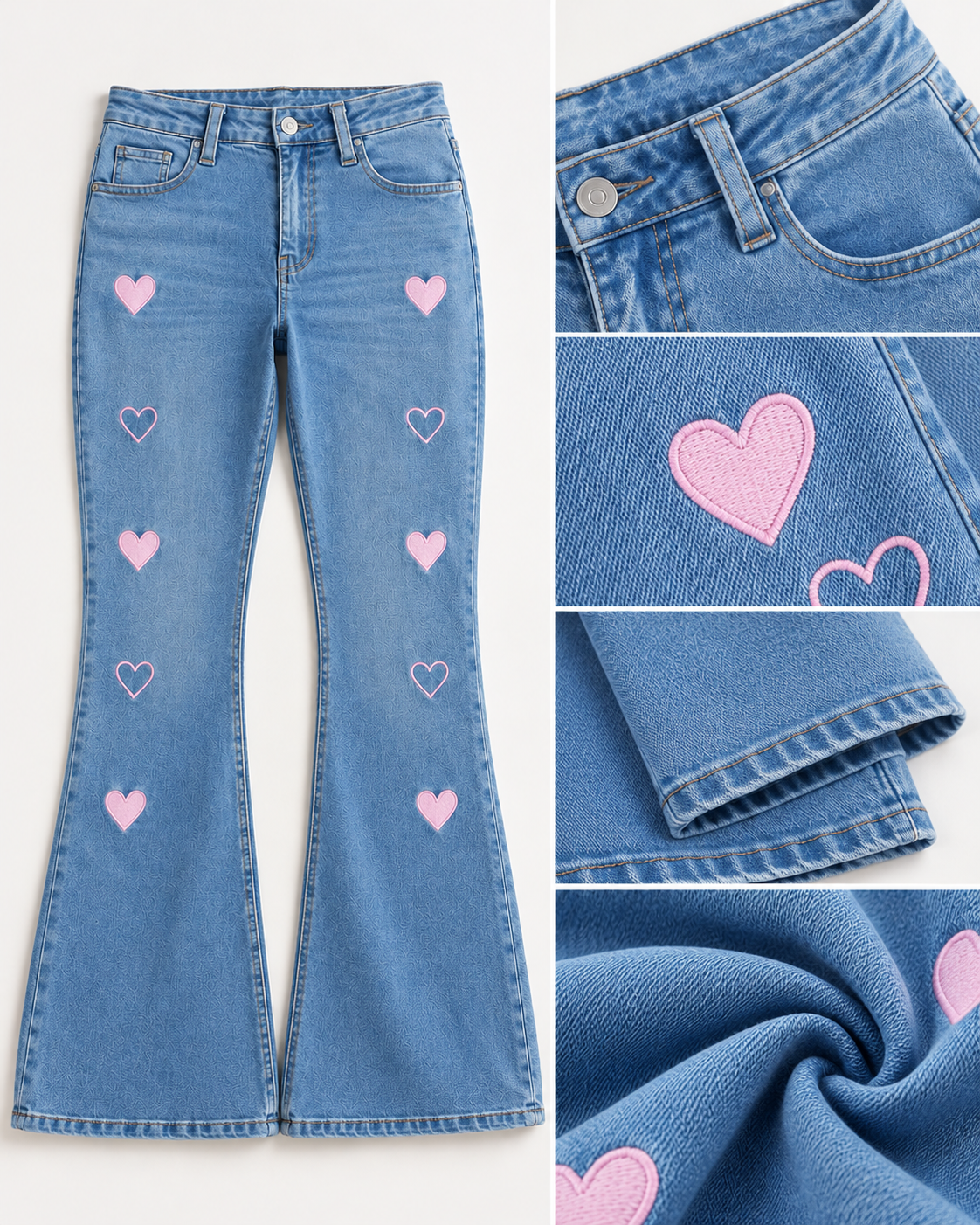Cupid Cowgirl Denim Jeans Light Blue