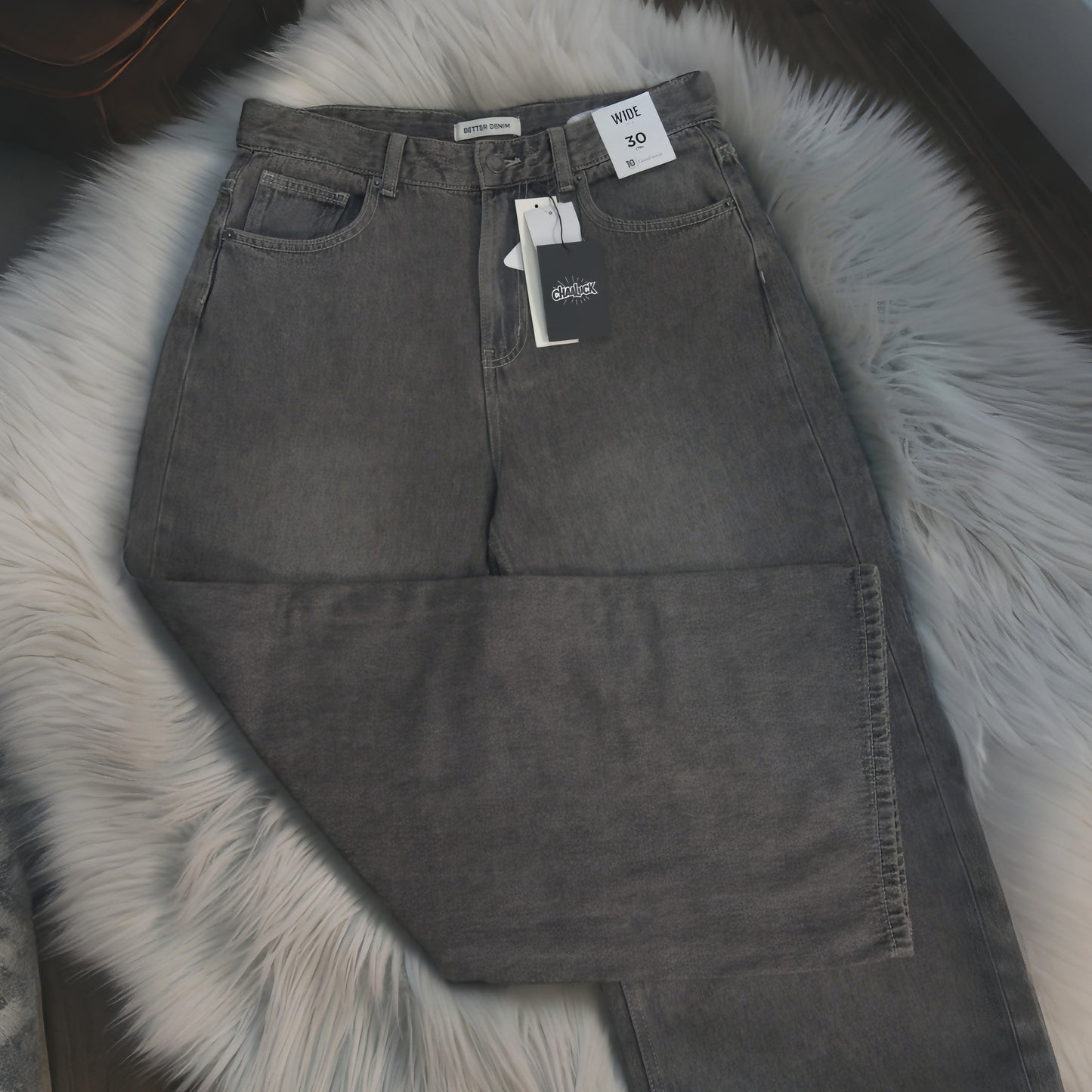 Men's Baggy Denim Jeans | Deep Ash Color | Premium Denim Jeans