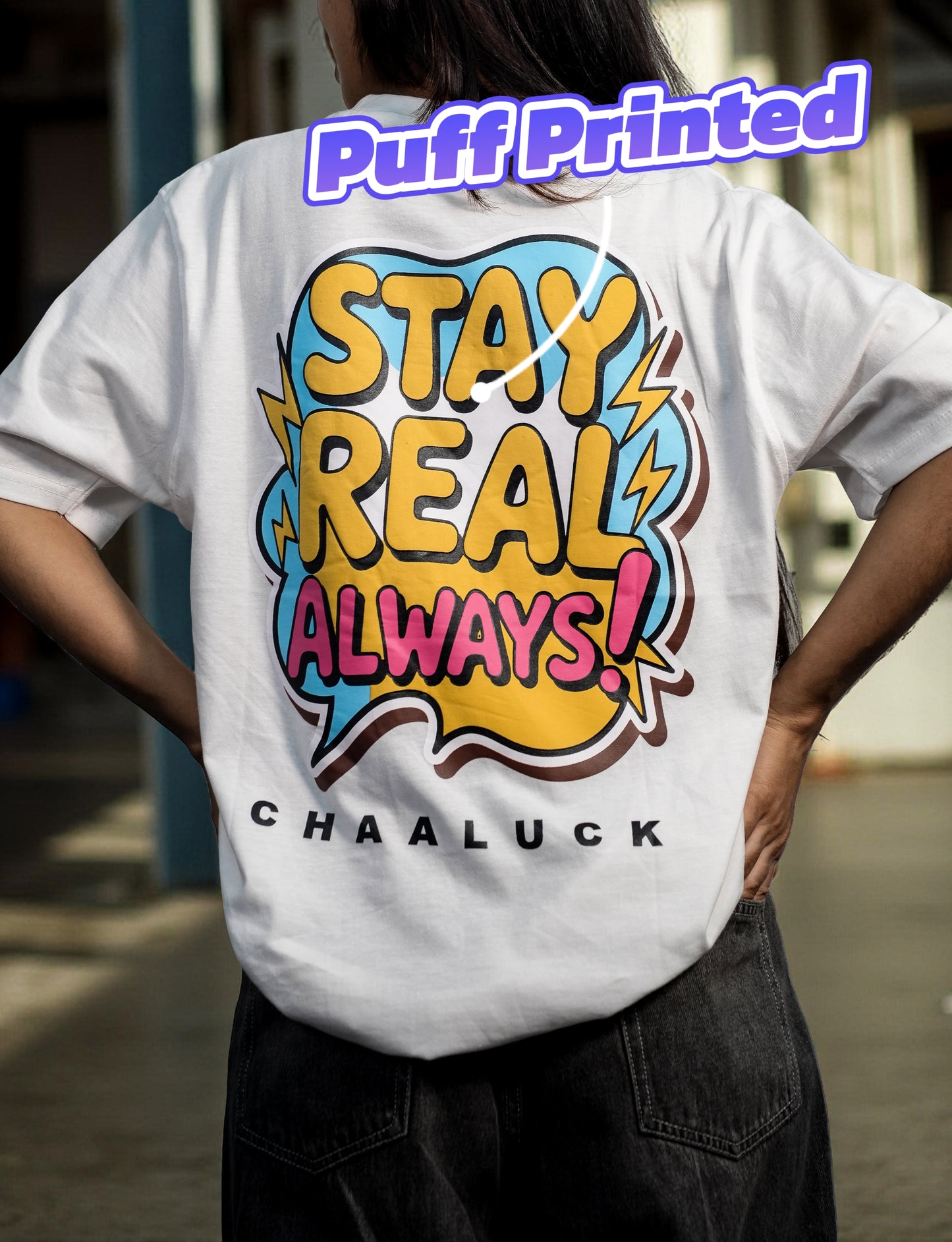 STAY REAL ALWAYS | Premium Regular Relaxed Fit T-Shirt | Unisex |