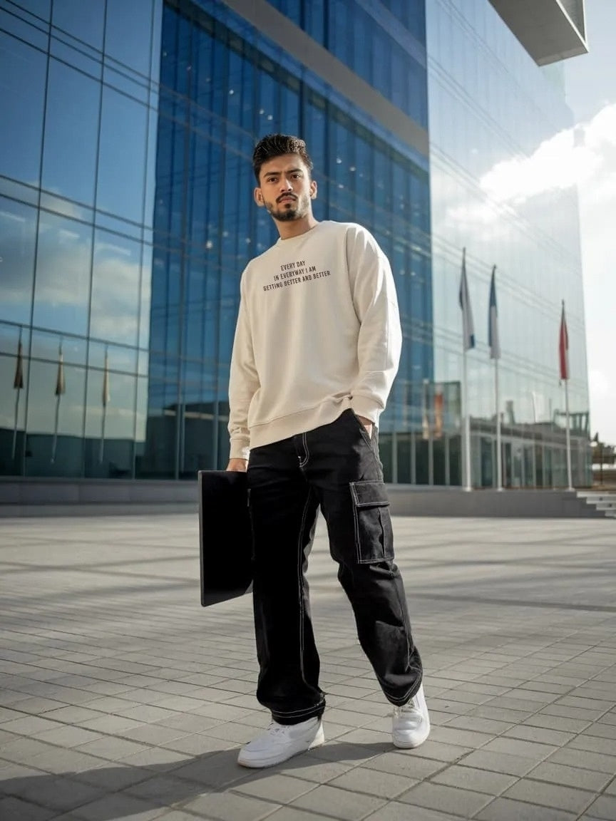 Better And Better | Drop Shoulder Sweatshirt Super Premium Quality