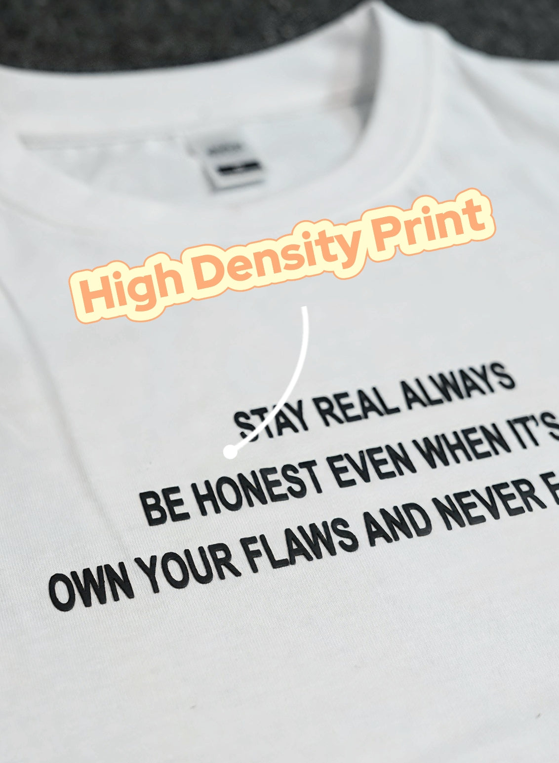STAY REAL ALWAYS | Premium Regular Relaxed Fit T-Shirt | Unisex |