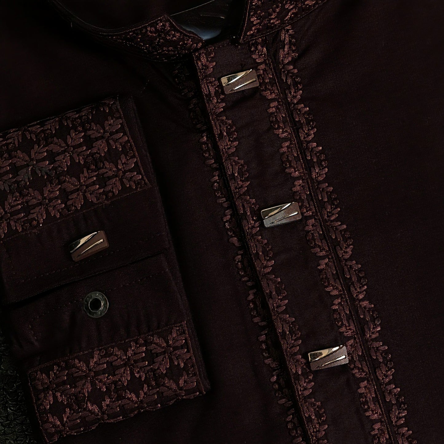 Turkish Cotton- Slim Fit Embroidered Semi-Eid Collection - Premium Embroidered Panjabi
