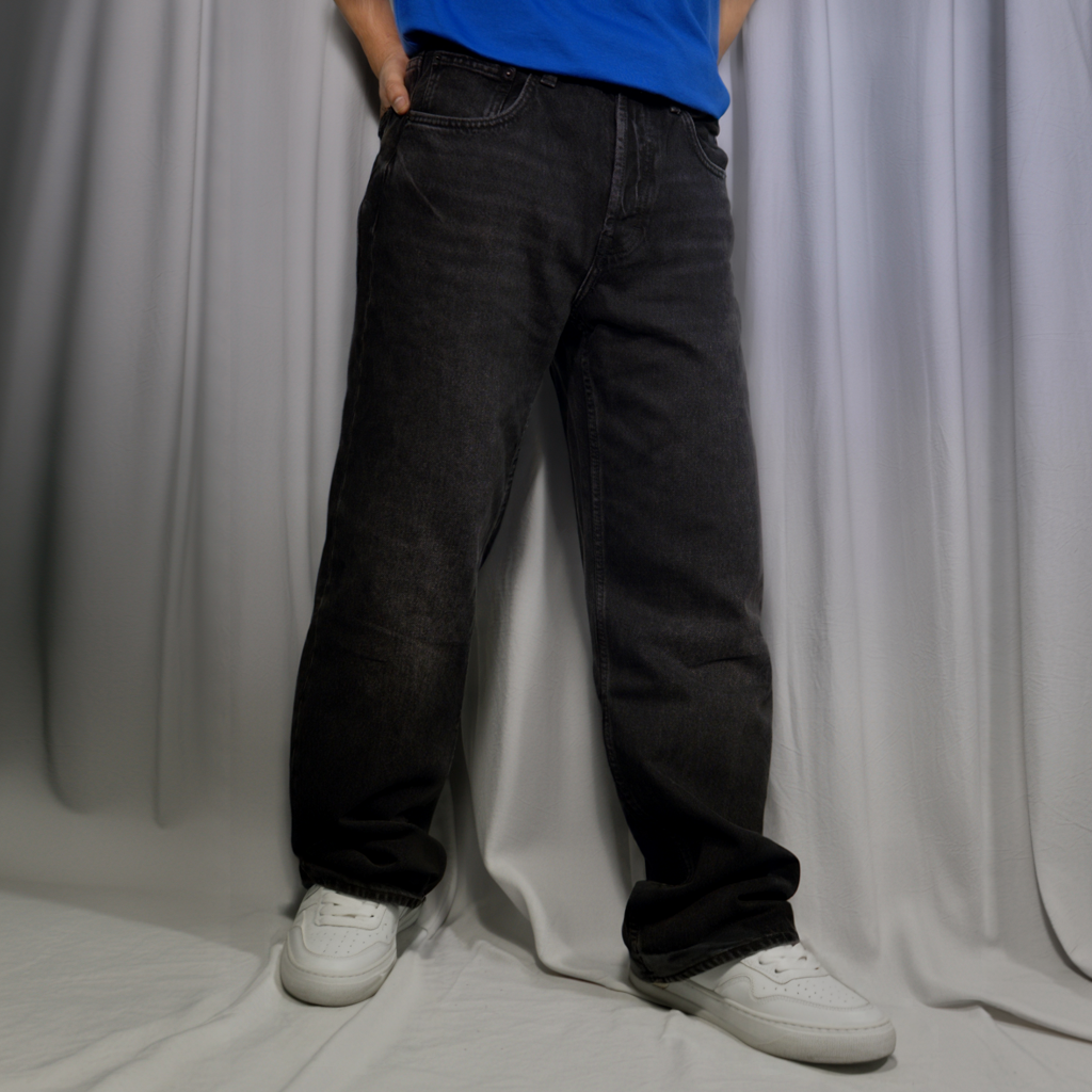 Men's Baggy Denim Jeans |Black color | Premium Denim Jeans