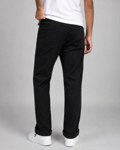 Premium Denim Jeans Straight| Color Black|