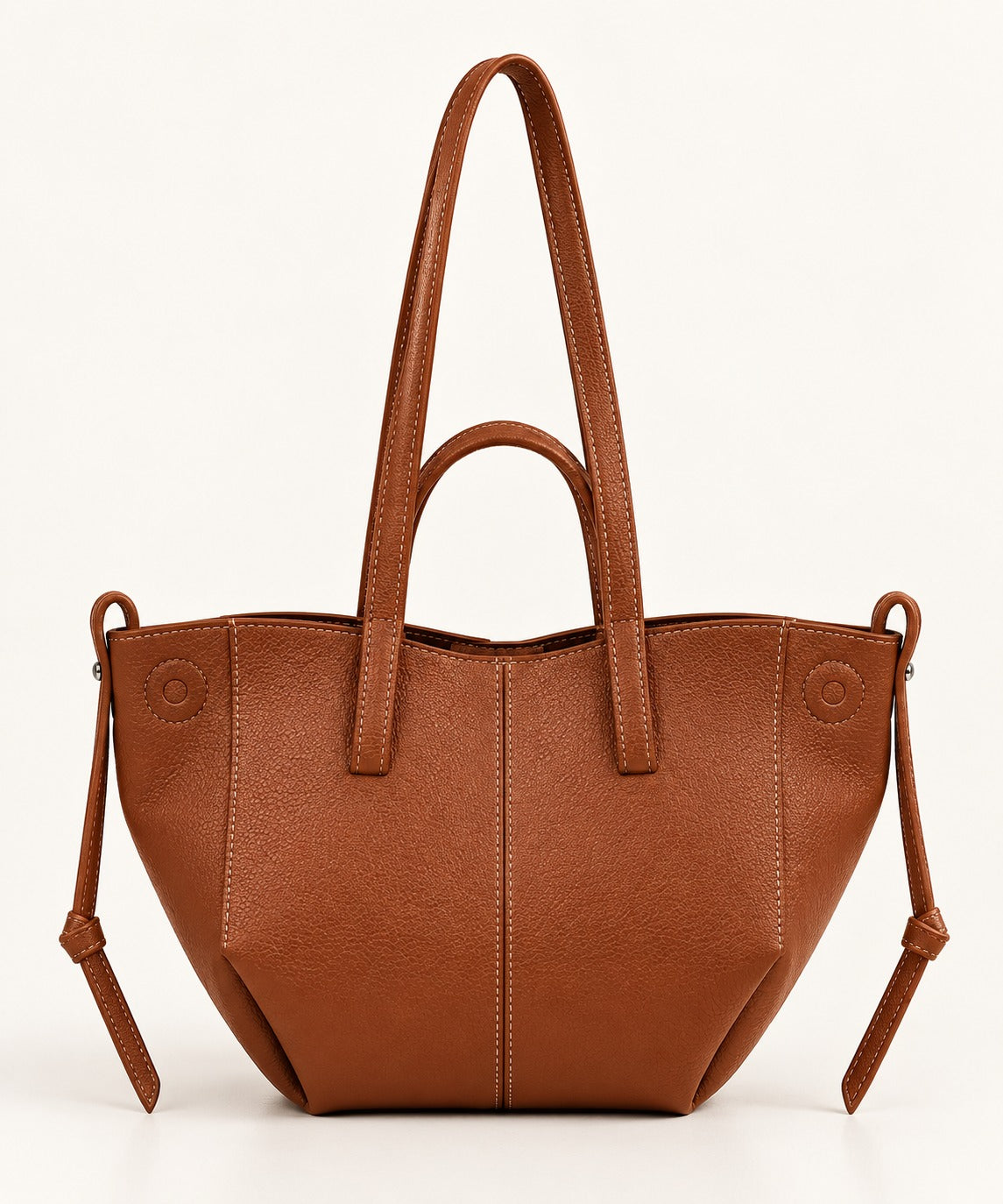 Classic Everyday Tote Bag – Spacious & Elegant (Rust Brown)