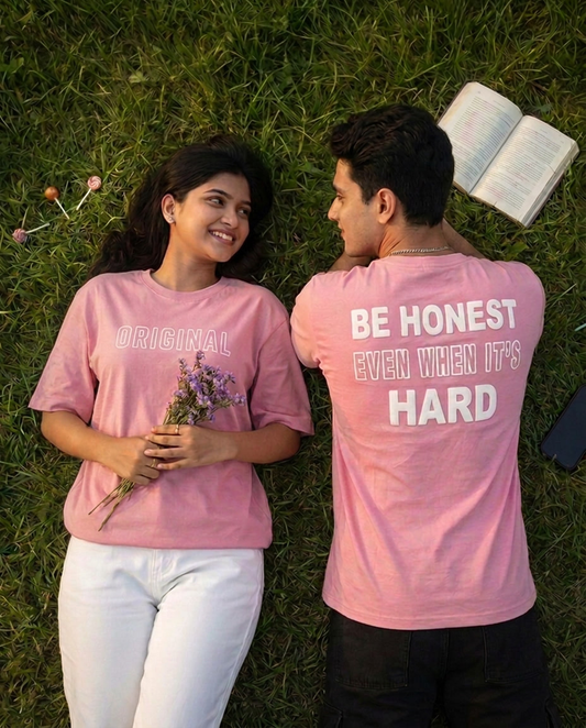 ORIGINAL | Pink |  Premium Regular Relaxed Fit T-Shirt | Unisex |