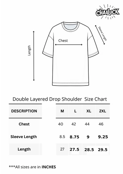 Premium Drop Shoulder  T-Shirt | Black  Color | Unisex