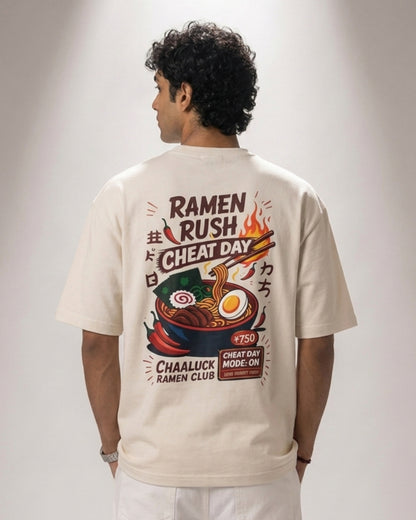 RAMEN LOVER| Cream Color | Super Soft Premium Drop Shoulder T-Shirt