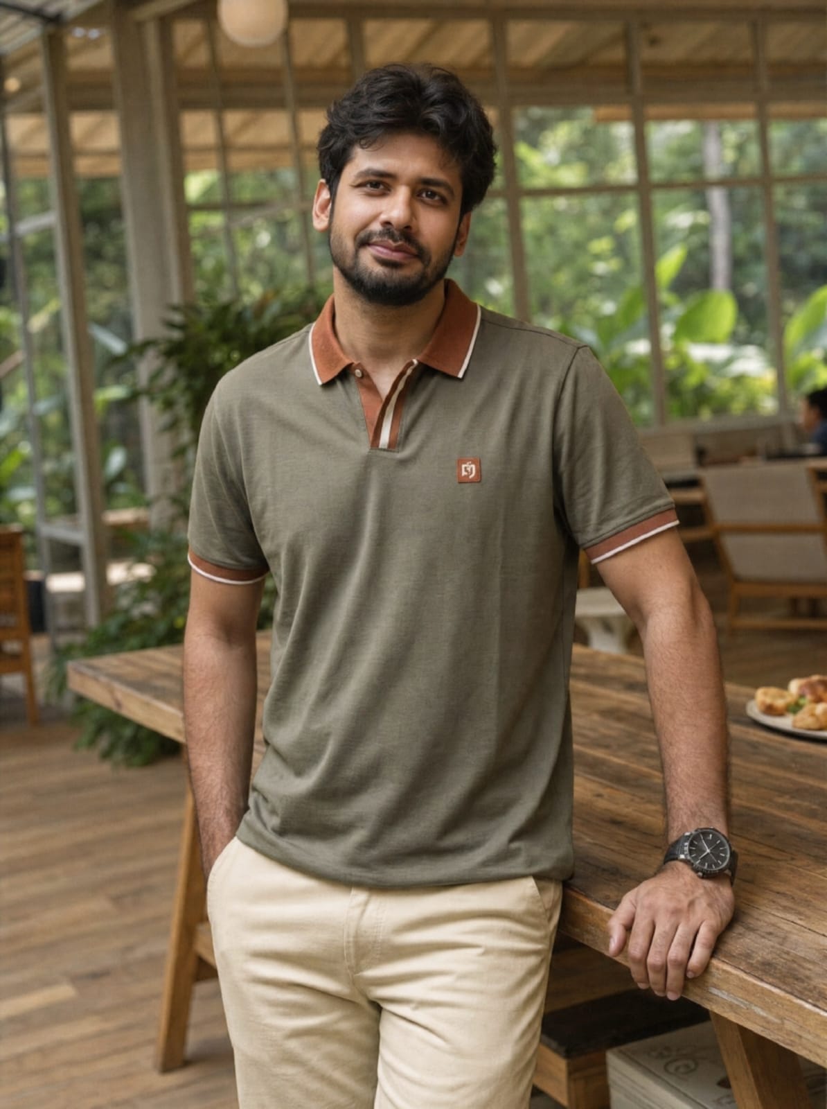 Signature Collection | Old Money Polo T-Shirt | Brown color