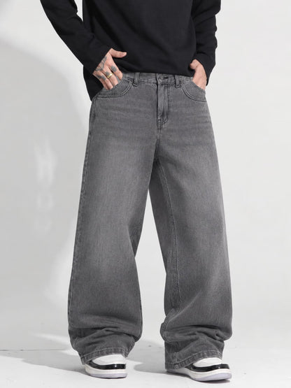 Men's Premium Baggy Denim Jeans |  Ash Color |