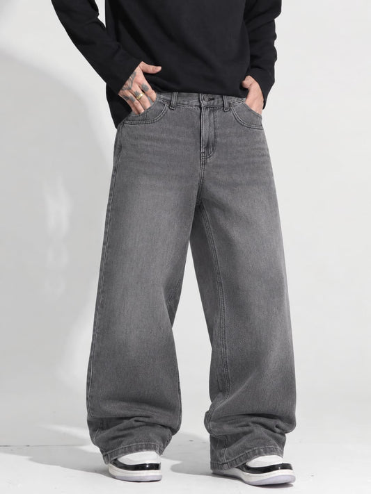 Men's Premium Baggy Denim Jeans |  Ash Color |