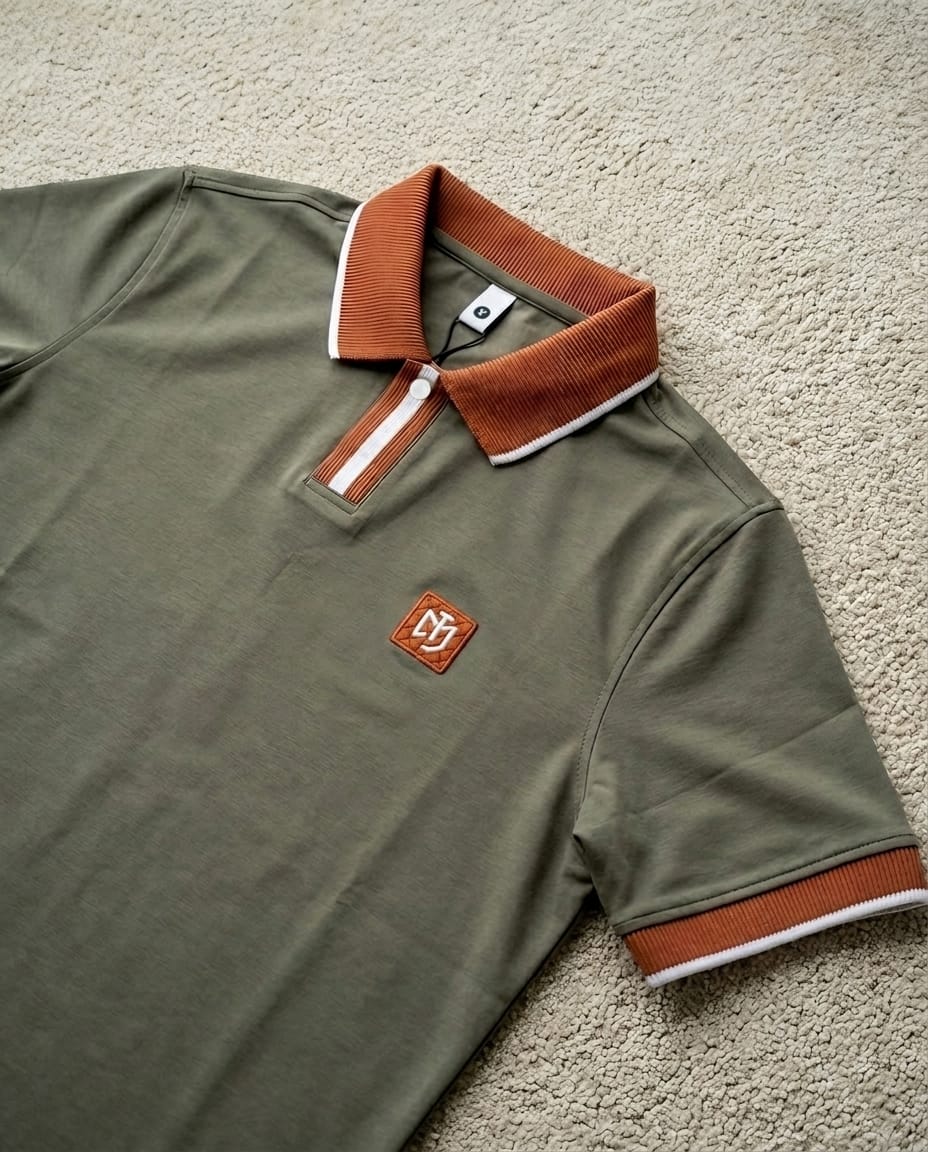 Signature Collection | Old Money Polo T-Shirt | Brown color
