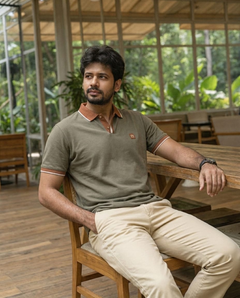 Signature Collection | Old Money Polo T-Shirt | Brown color