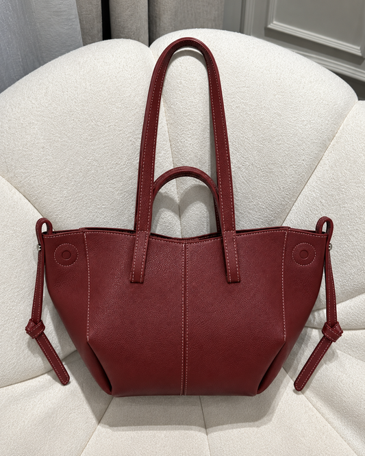 Classic Everyday Tote Bag – Spacious & Elegant (Deep Maroon Color)