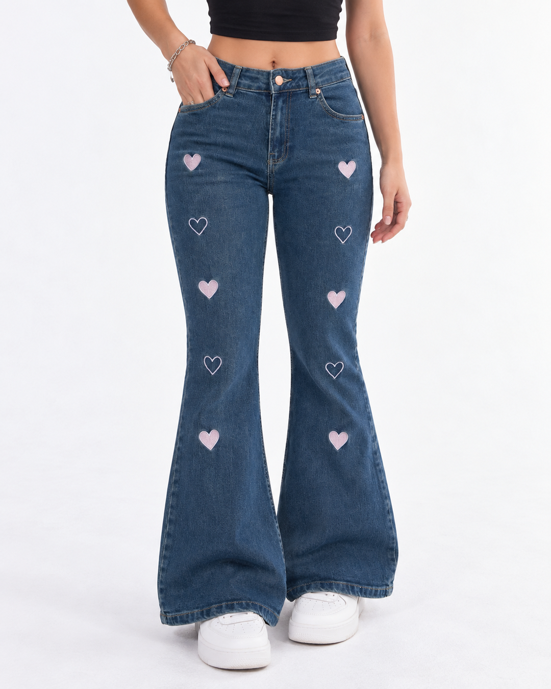 Cupid Cowgirl Denim Jeans Deep Blue