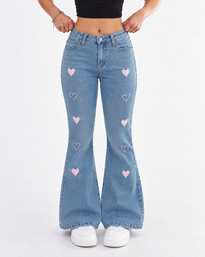 Cupid Cowgirl Denim Jeans Light Blue