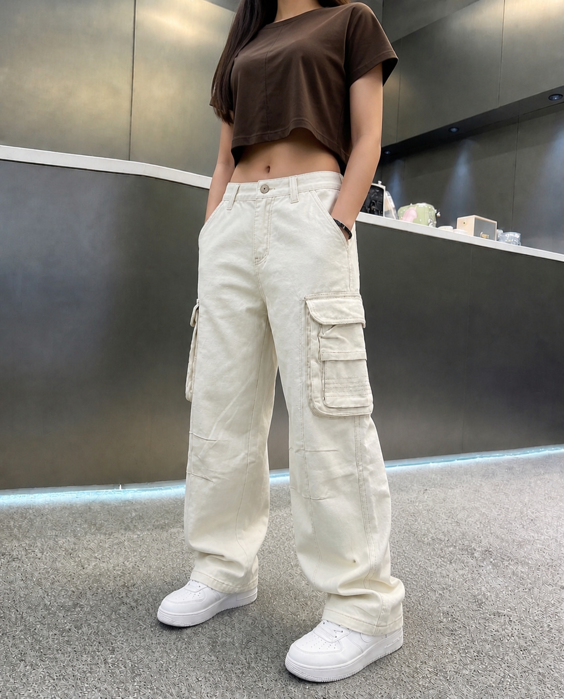 Baggy Cargo Pants | Off-White