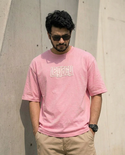 LEGACY| PINK Color | Super Soft Premium Drop Shoulder T-Shirt