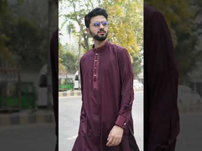 Turkish Cotton- Slim Fit Embroidered Semi-Eid Collection - Premium Embroidered Panjabi
