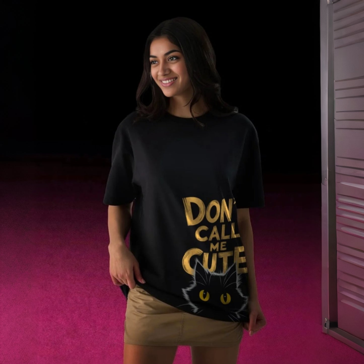 Don't Call Me Cute | Premium T Shirt for Woman