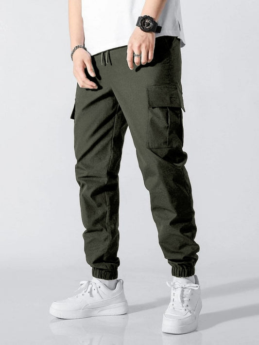 Premium Cargo Jogger Olive color Pants for Men