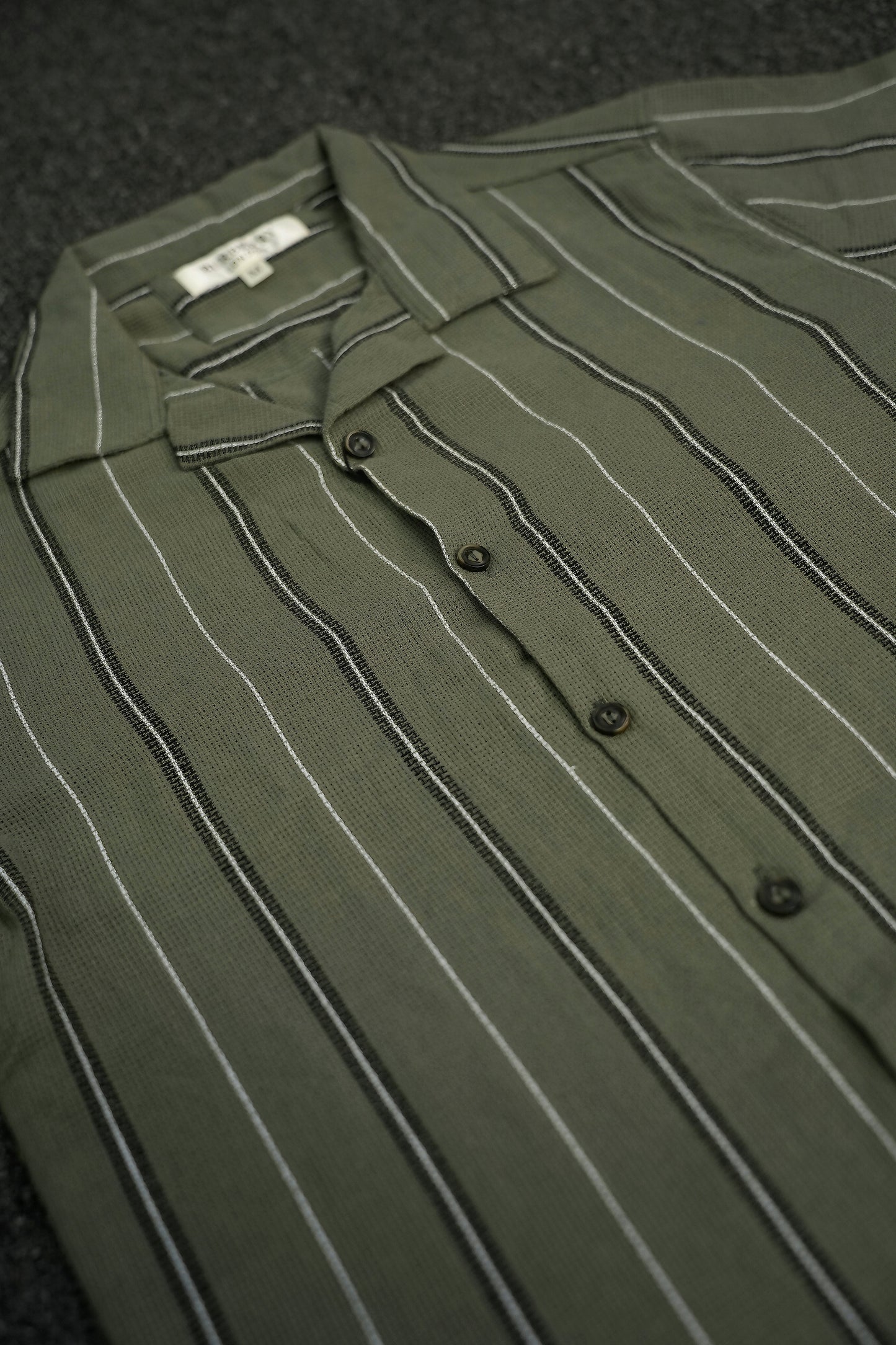Men's Cuban Collar Shirt – Premium | Olive Color| Summer Friendly Shirt