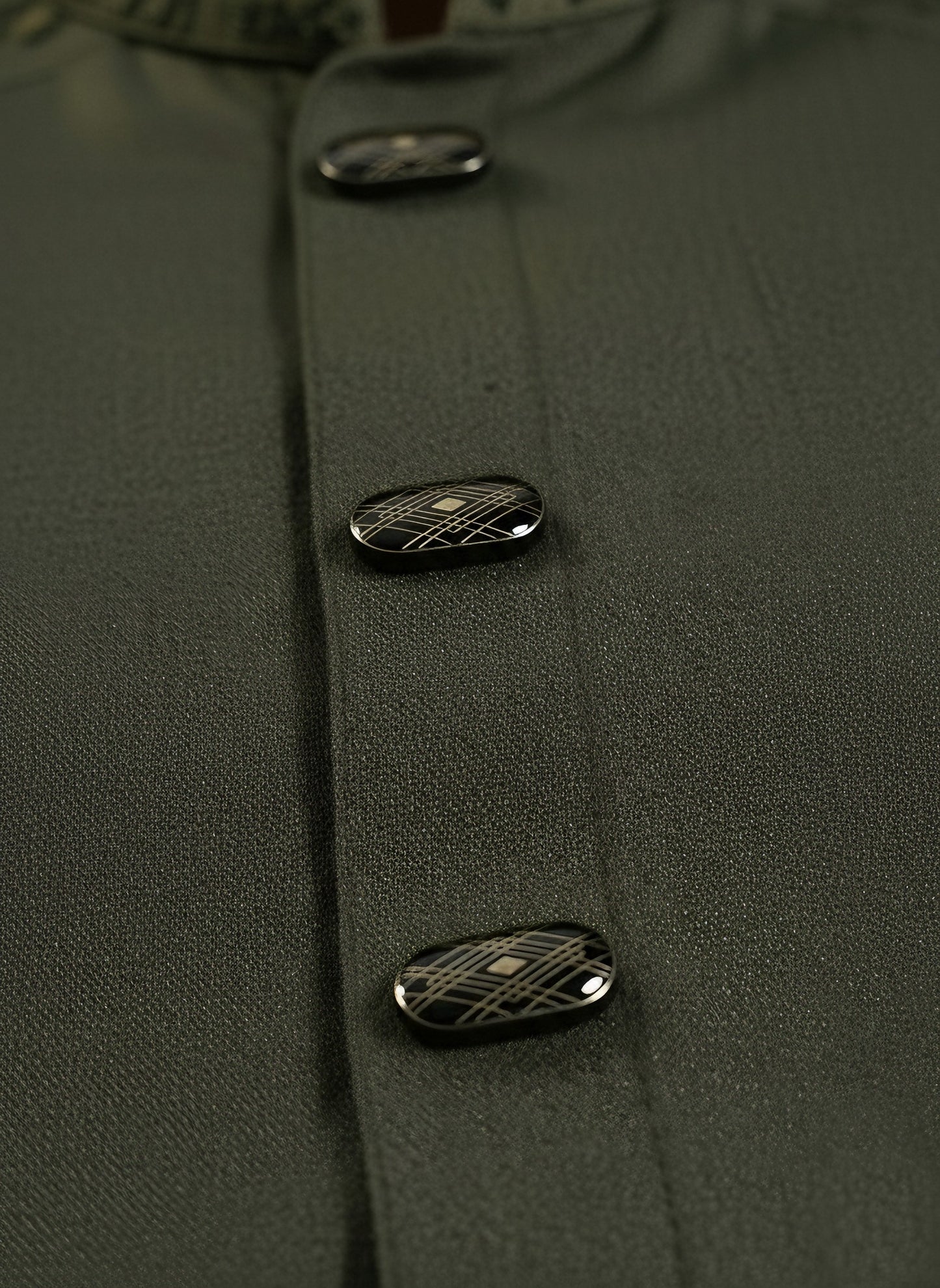 Slim Fit Embroidered Semi-Olive Color - Eid Collection - Premium Embroidered Panjabi