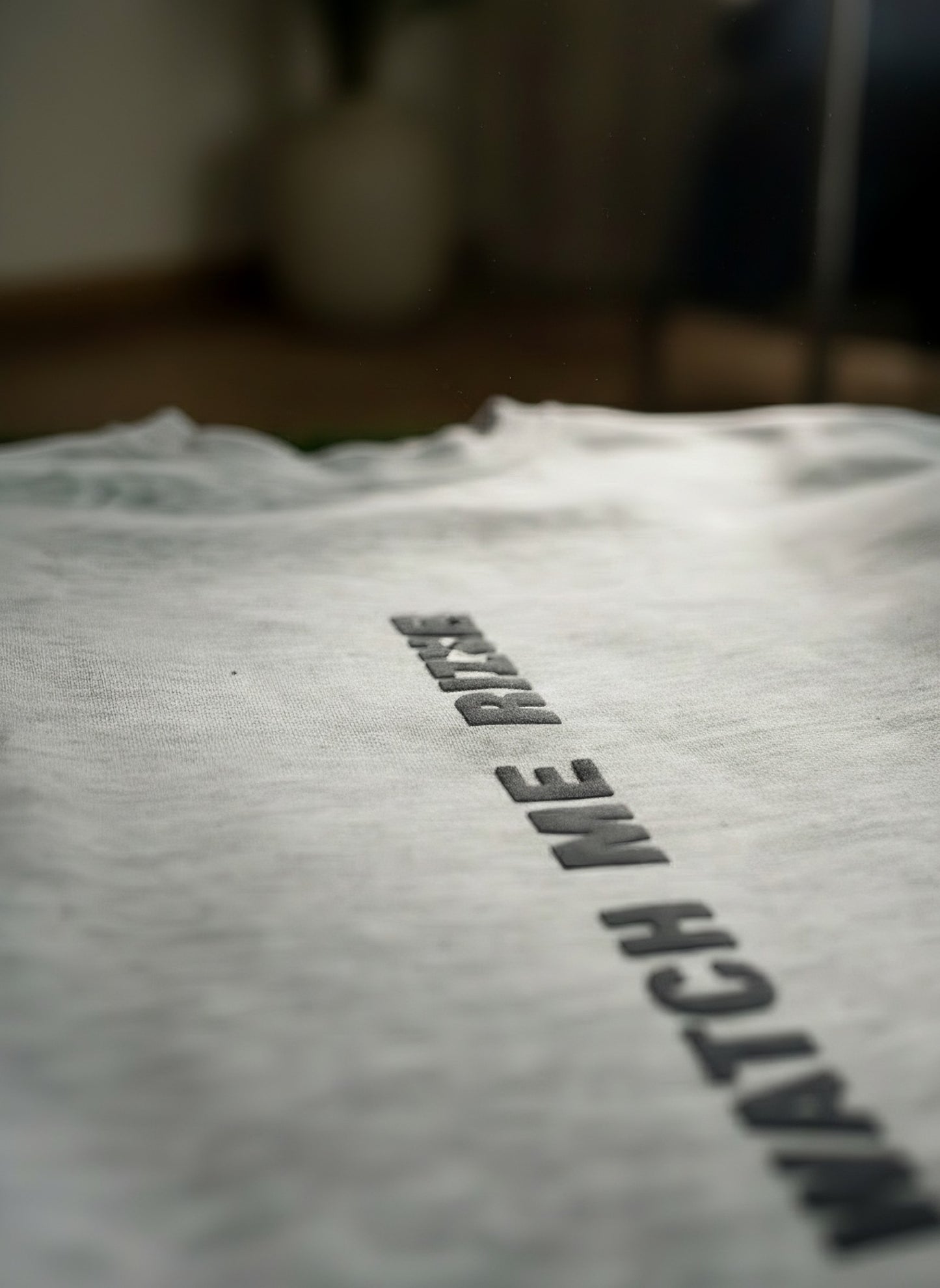 Watch Me RISE | Drop Shoulder Sweatshirt Super Premium Quality | Grey Melange