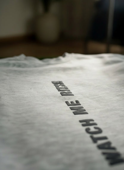 Watch Me RISE | Drop Shoulder Sweatshirt Super Premium Quality | Grey Melange