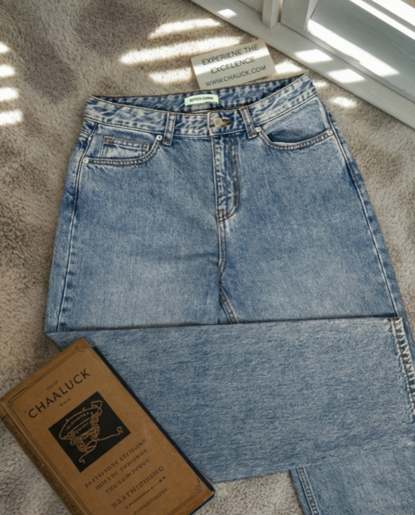 Men's Baggy Denim Jeans | Light Blue Color | Premium Denim Jeans