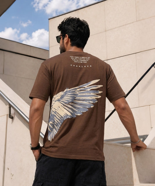 Born To Rise | Brown |  Premium Regular Relaxed Fit T-Shirt | Unisex |