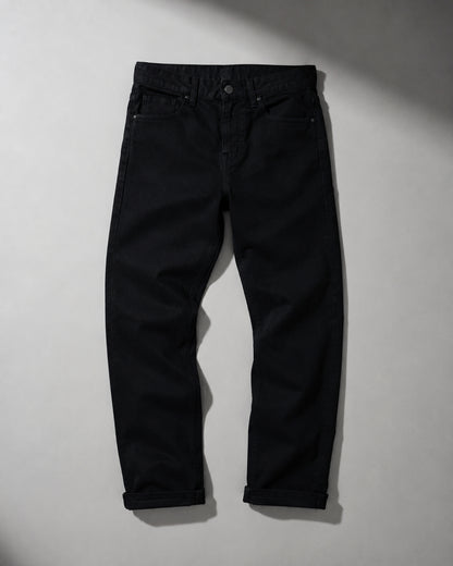 Premium Denim Jeans Straight| Color Black|