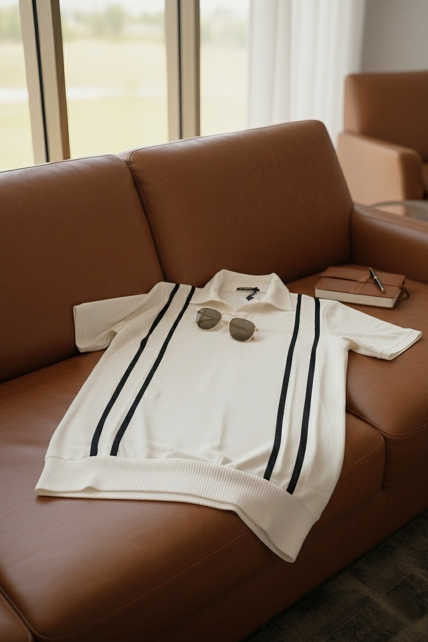 Old Money Polo T-Shirt | Cream Color