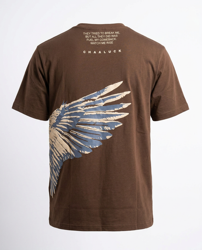 Born To Rise | Brown |  Premium Regular Relaxed Fit T-Shirt | Unisex |