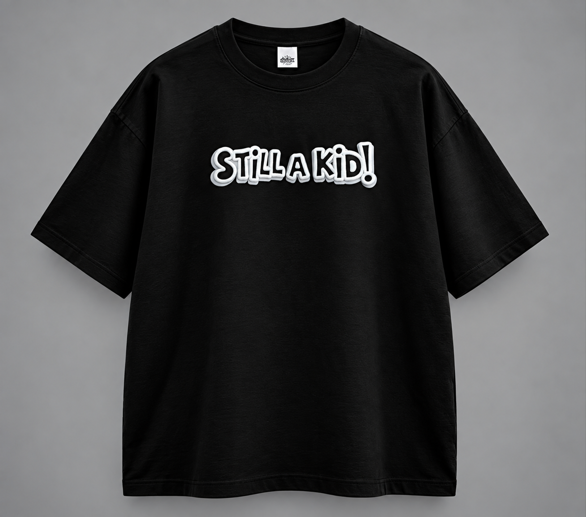 Still a Kid! Exclusive Chaaluck Designed | Drop Shoulder T-Shirt | Black