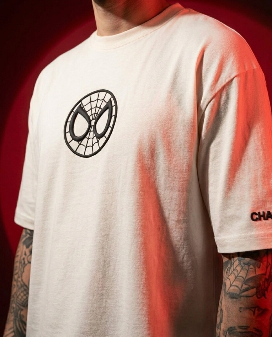 HERO| Cream Color | Super Soft Premium Drop Shoulder T-Shirt