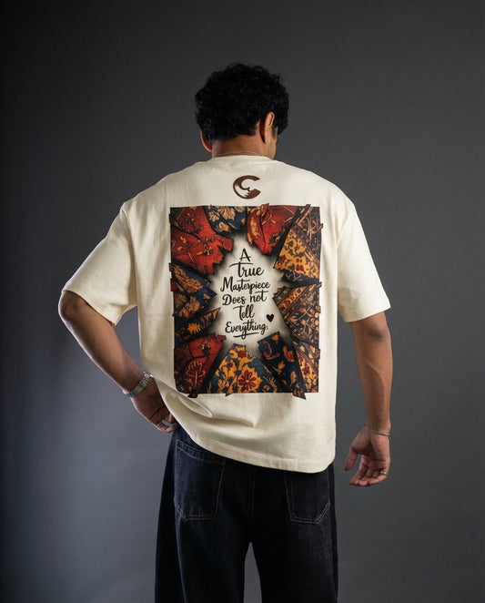 MASTERPIECE | Limited Edition | Premium Drop Shoulder| Cream Color