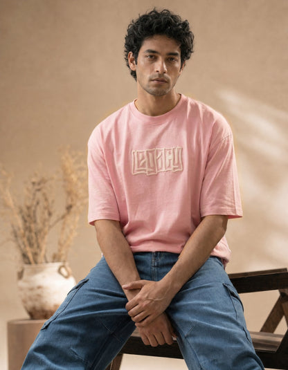 LEGACY| PINK Color | Super Soft Premium Drop Shoulder T-Shirt