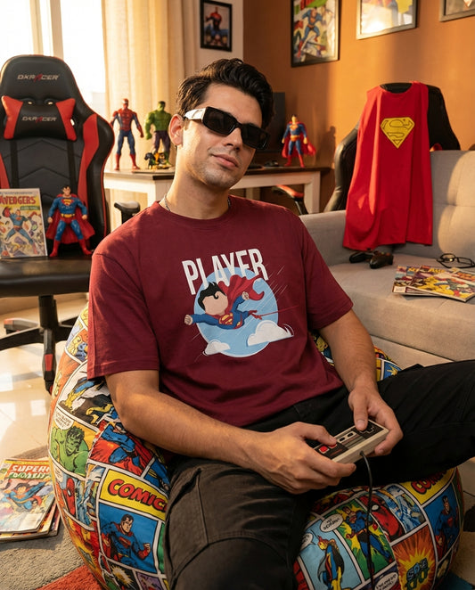 Male | PLAYER | Super Soft Premium Regular Relaxed Fit T-Shirts