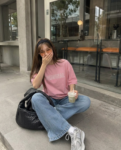ORIGINAL| Pink |  Premium Regular Relaxed Fit T-Shirt | Unisex |