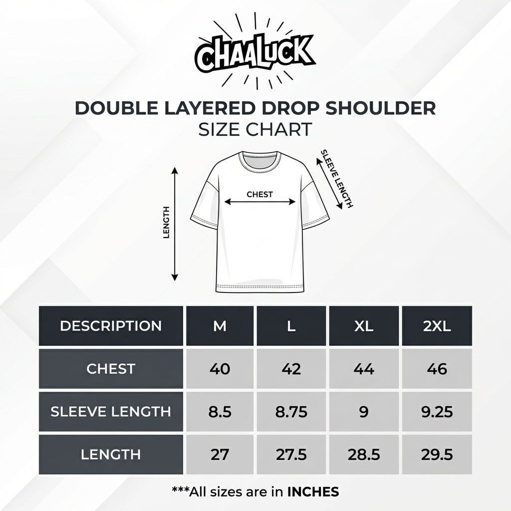 ONE TIGER| Chocolate Color|  Super Soft Premium Drop Shoulder T-Shirt