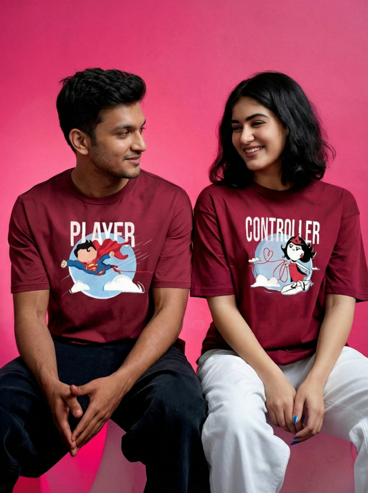 Couple T-Shirt Set (2 PCS) |  Every Player Has a Controller | Limited Valentine’s Edition