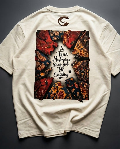 MASTERPIECE | Limited Edition | Premium Drop Shoulder| Cream Color