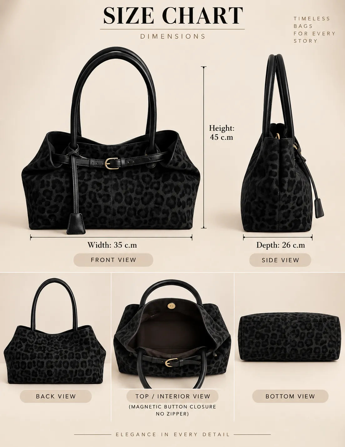 Leopard Luxe Tote Bag