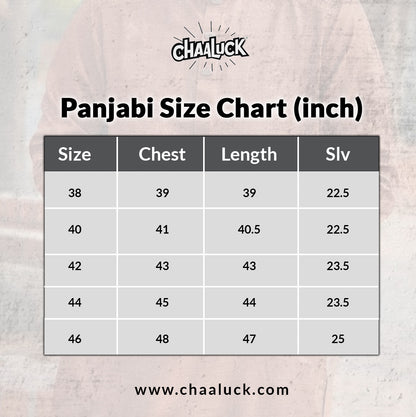 Turkish Cotton- Slim Fit Embroidered Semi-Eid Collection - Premium Embroidered Panjabi