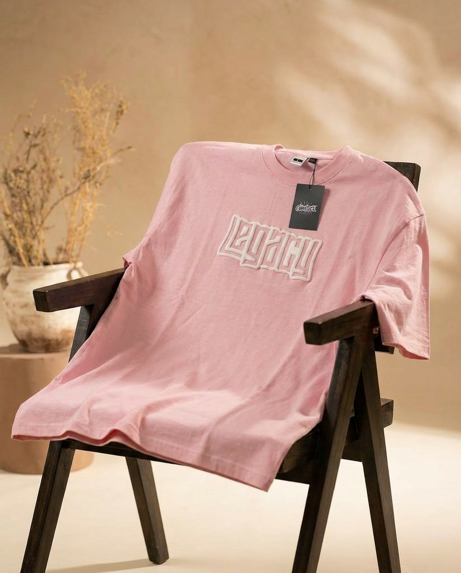 LEGACY| PINK Color | Super Soft Premium Drop Shoulder T-Shirt